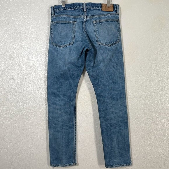Polo Ralph Lauren Sullivan Slim Button Fly Distressed Jeans Men's Size 32x30 - Picture 7 of 14